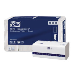 TORK Håndklædeark H5 1-lag 4920 ark Hvid PeakServe Continuous