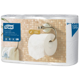 TORK Toiletpapir T4 4-lag 19,1 m 42 rl Hvid Premium (110405)