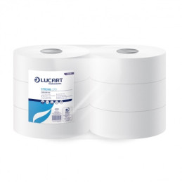 LUCART Toiletpapir Jumbo Midi 2-lag Hvid 270 m Ø24,5 cm 6 rll