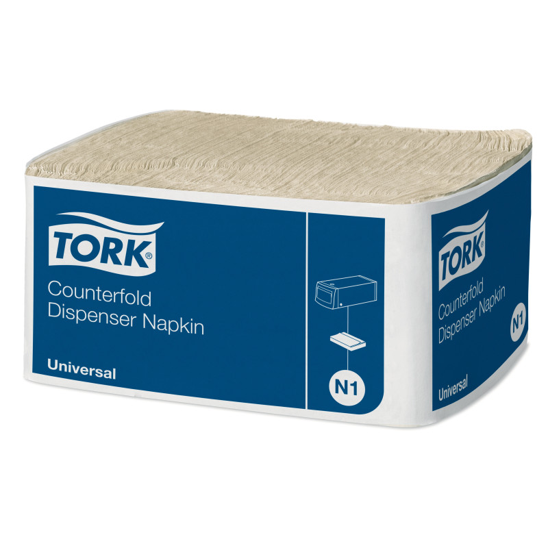 TORK Dispenserserviet N1 1-lag 7200 ark Natur Counterfold