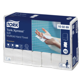 TORK Håndklædeark H2 2-lag Soft 3150 ark Hvid Xpress Multifold