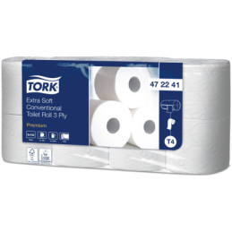 TORK Toiletpapir T4 3-lag 19 m 56 rl Hvid Premium (472241)