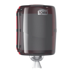 TORK Dispenser W2/M4 Maxi Sort/Rød Til Centerrulle (653008)
