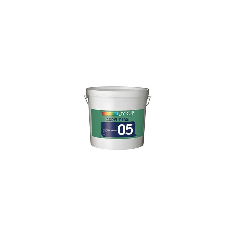 Dyrup akryl plast væg 05 - råhvid - 10 L