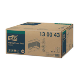 TORK Aftørringsklud W4 2-lag 5 x 200 ark Hvid Top-Pak Plus