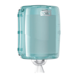 TORK Dispenser W2/M4 Maxi Hvid/Turkis Til Centerrulle (653000)