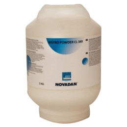 Novadan Bistro Powder CL 349, 3x3 kg Alusikker med klor