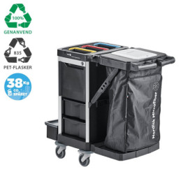 Nordic Recycle Rengøringsvogn Small med affaldsholder