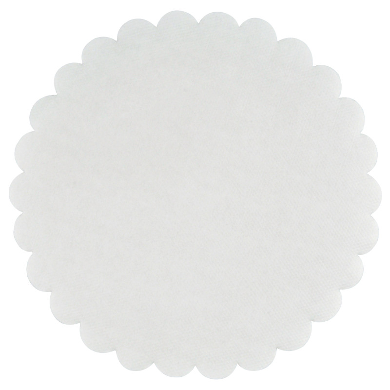 Fadpapir hvid præget Ø18, 500 stk