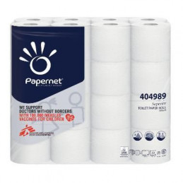 Papernet Toiletpapir 3-lag 27,5 m Hvid Superior Ø11,7 cm 32 rl