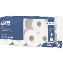TORK Toiletpapir T4 3-lag 29,5 m 72 rl Hvid Premium (110316)