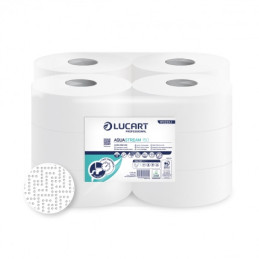 LUCART Toiletpapir Jumbo Mini 2-lag Hvid 150 m Ø19 cm 12 rl