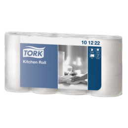 TORK Køkkenrulle 2-lag 16,6 m 8 x 4 rl Plus H:20,9 cm Korte ark