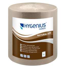 Lucart Håndklæderulle, Hygenius T3 Natur 100% genbrug.