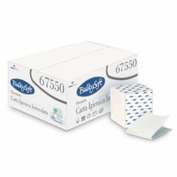 BulkySoft Toiletpapir Bulk 2-lag Hvid 11 x 19 cm Premium 9000