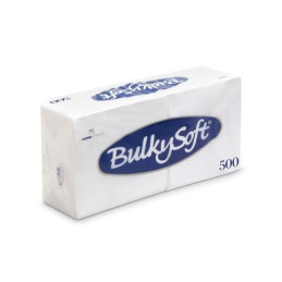BulkySoft Serviet 1-lag 24x24 cm Hvid 1/4 fold 500 stk (32051)