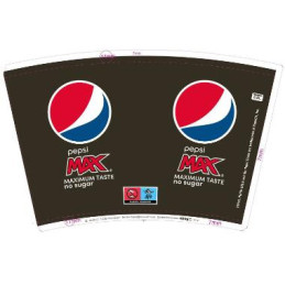 Pepsi Max Papbæger 80 cl 600 stk Ø105x172 mm 12 x 50 stk