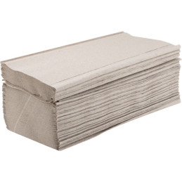 Håndklædeark V-fold 1-lag Natur 23 x 25 cm, 5000 stk