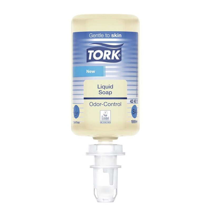 TORK Håndsæbe S4 Odor-control 6 x 1 l Uden farve og parfume