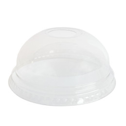 Kuppellåg til plastglas/smoothiebæger Ø95 mm R-PET, 100 stk